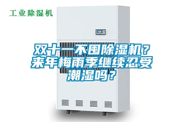 雙十一不囤除濕機？來年梅雨季繼續忍受潮濕嗎？