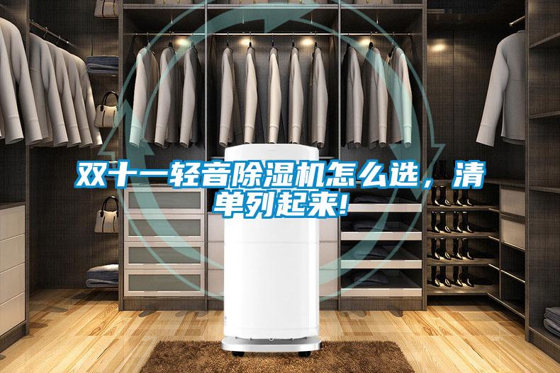 雙十一輕音除濕機(jī)怎么選，清單列起來(lái)!