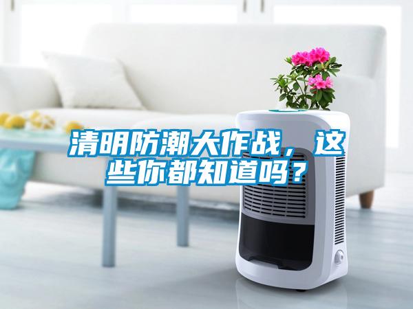 清明防潮大作戰，這些你都知道嗎？