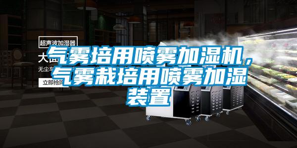 氣霧培用噴霧加濕機，氣霧栽培用噴霧加濕裝置