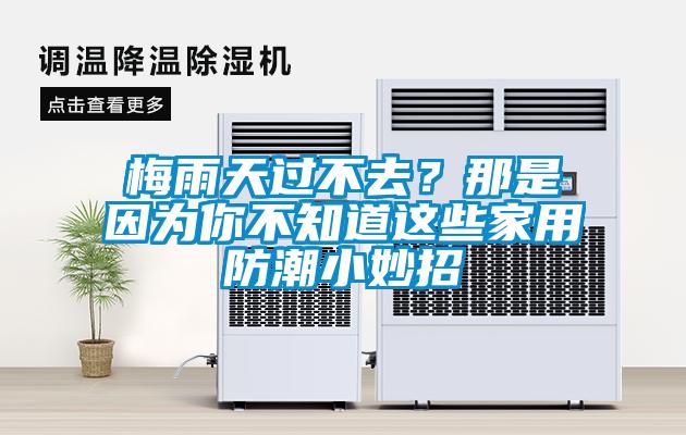 梅雨天過不去？那是因為你不知道這些家用防潮小妙招