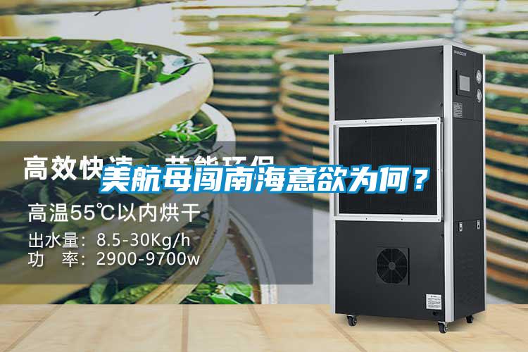 美航母闖南海意欲為何？