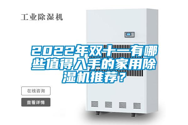 2022年雙十一有哪些值得入手的家用除濕機推薦？
