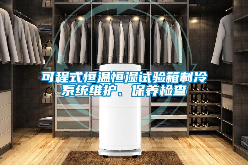 可程式恒溫恒濕試驗箱制冷系統維護、保養檢查
