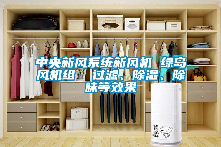 中央新風(fēng)系統(tǒng)新風(fēng)機(jī) 綠島風(fēng)機(jī)組  過濾、除濕、除味等效果