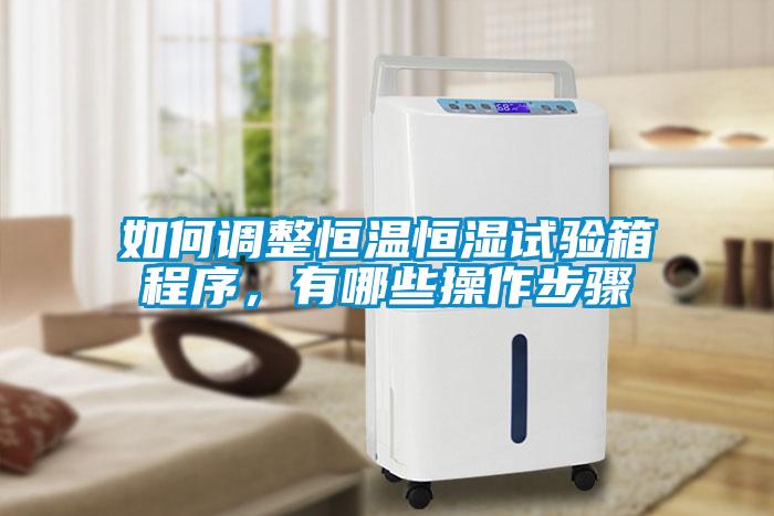 如何調整恒溫恒濕試驗箱程序，有哪些操作步驟