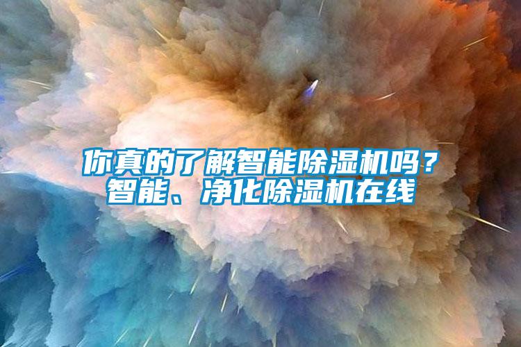 你真的了解智能除濕機嗎？智能、凈化除濕機在線