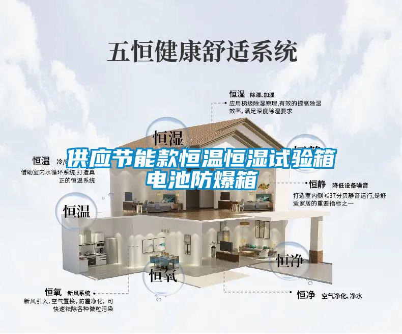 供應節能款恒溫恒濕試驗箱電池防爆箱