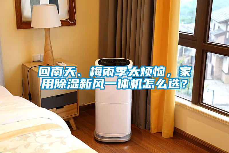 回南天、梅雨季太煩惱，家用除濕新風一體機怎么選？