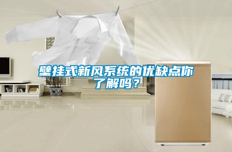 壁掛式新風(fēng)系統(tǒng)的優(yōu)缺點你了解嗎？