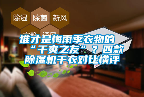 誰才是梅雨季衣物的“干爽之友”？四款除濕機干衣對比橫評
