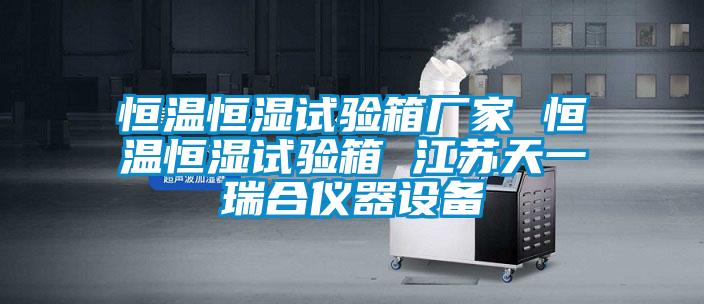 恒溫恒濕試驗箱廠家 恒溫恒濕試驗箱 江蘇天一瑞合儀器設(shè)備