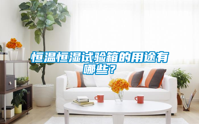 恒溫恒濕試驗箱的用途有哪些？