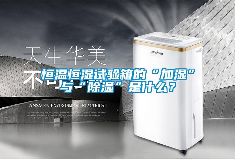 恒溫恒濕試驗箱的“加濕”與“除濕”是什么？