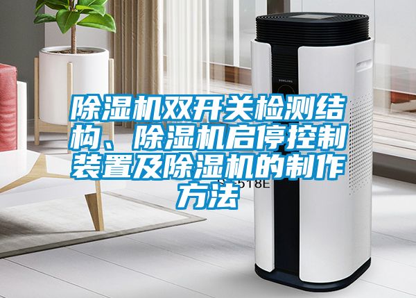 除濕機(jī)雙開關(guān)檢測(cè)結(jié)構(gòu)、除濕機(jī)啟停控制裝置及除濕機(jī)的制作方法